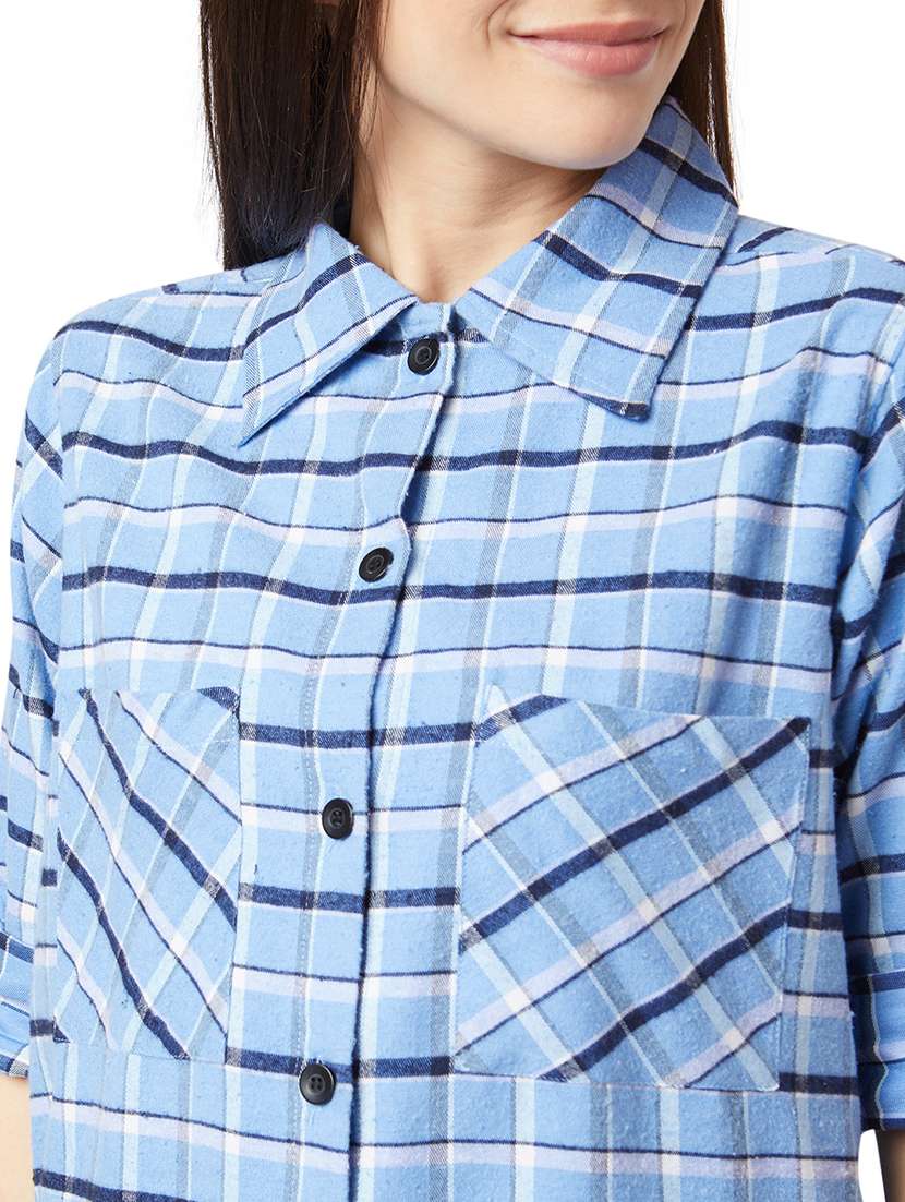 Long Sleeved Checkered Shirt 