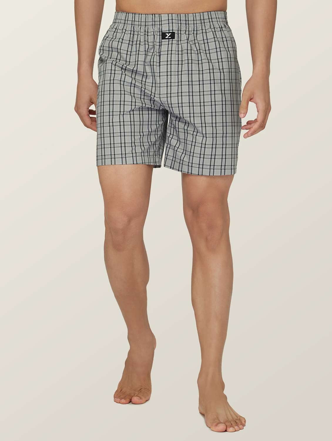 Pack Of 2 Checkered Cotton Boxer
