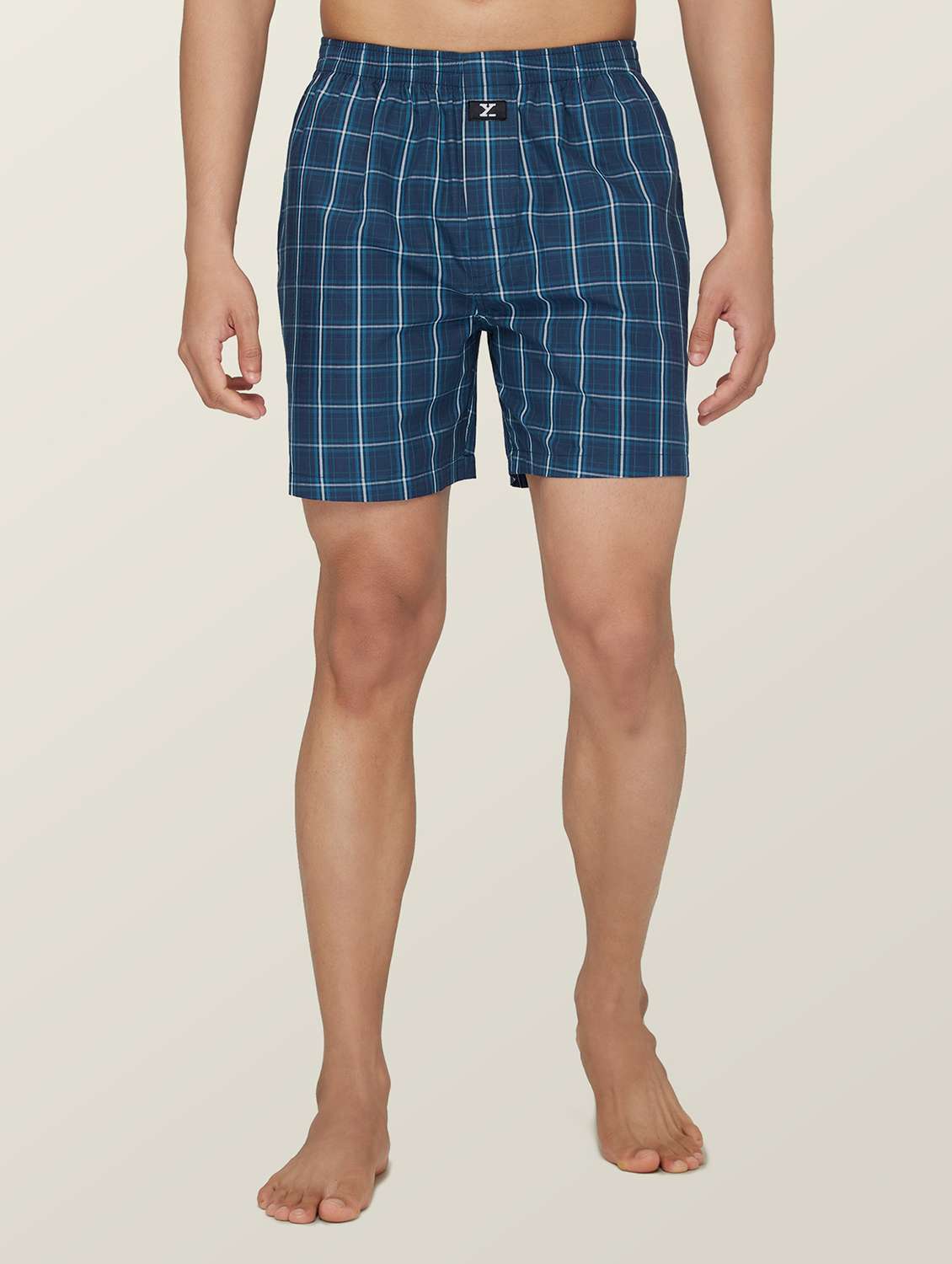 Pack Of 2 Checkered Cotton Boxer