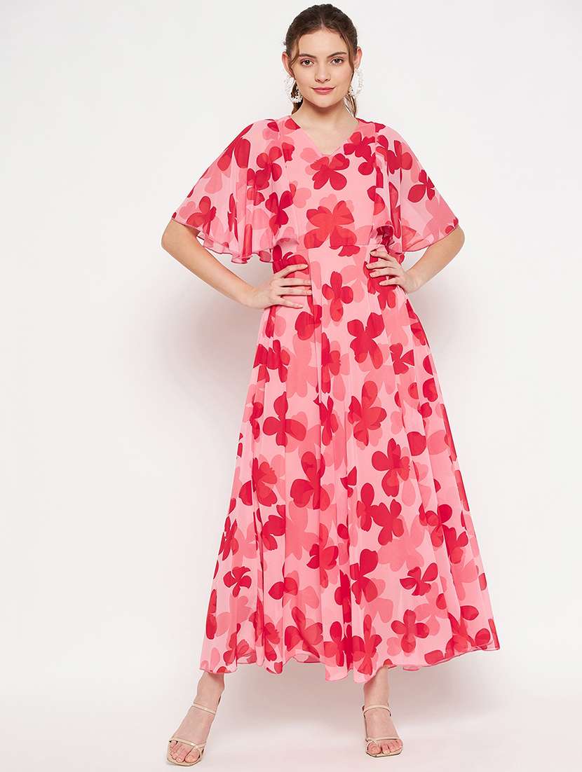 Women's Fit & Flare Floral Dress