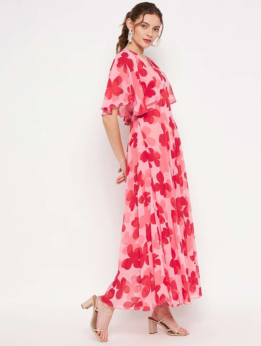 Women's Fit & Flare Floral Dress