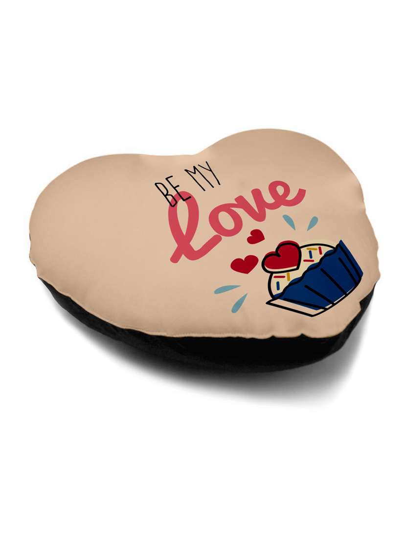 Printed Heart Shape Pillow