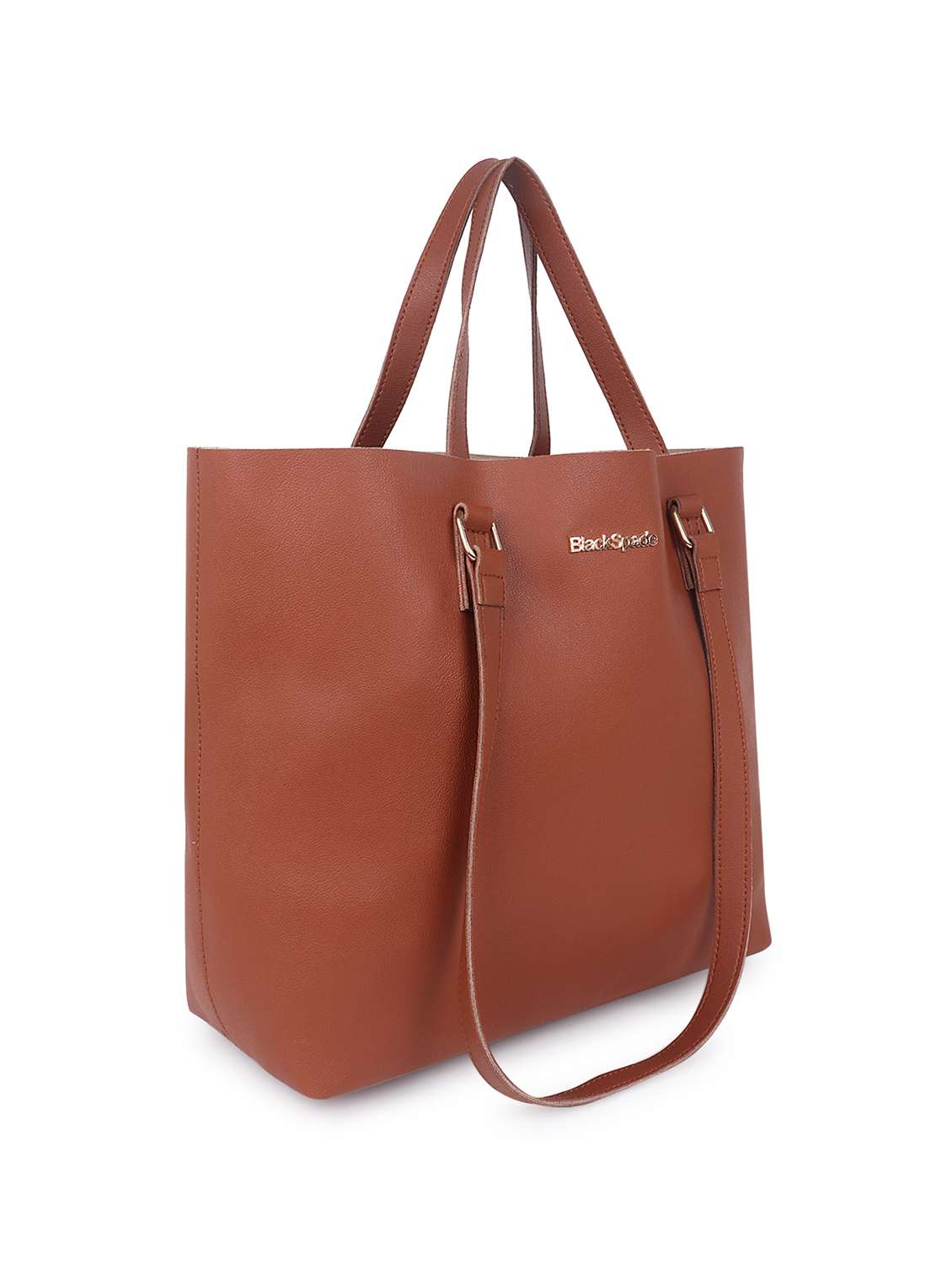 Tan Solid Regular Tote