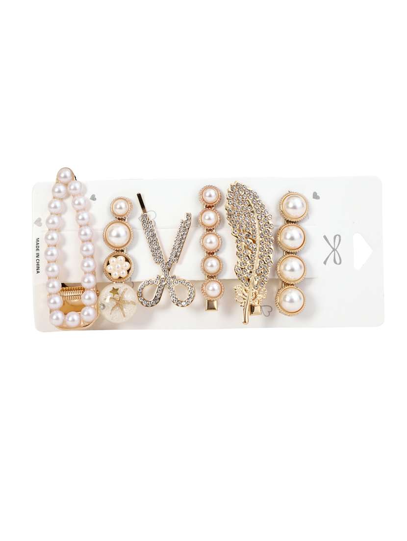 Multi Colored Cotton Blend Hair Pin/Clips