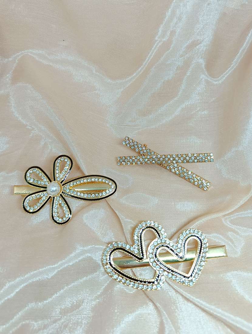 Multi Colored Cotton Blend Hair Pin/Clips 
