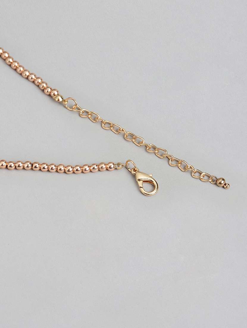 Blue Metal Choker Necklace