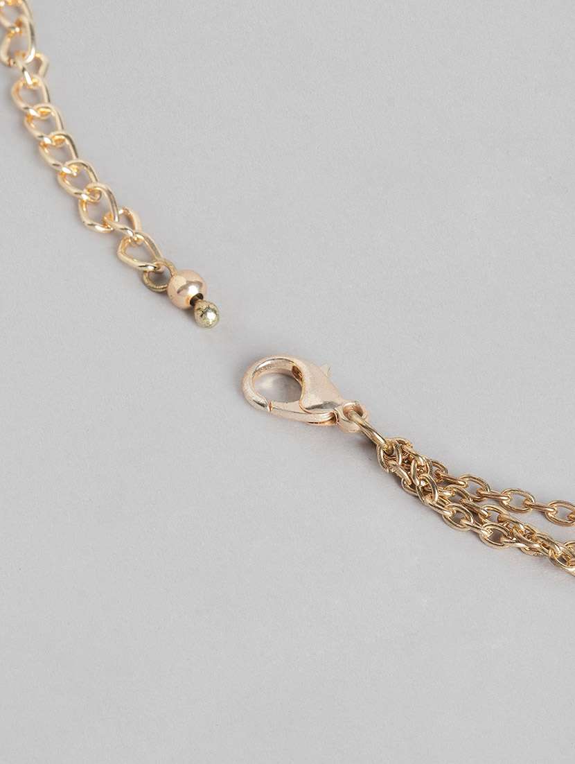Evil Eye Pendant Detailing Layered Chain Necklace