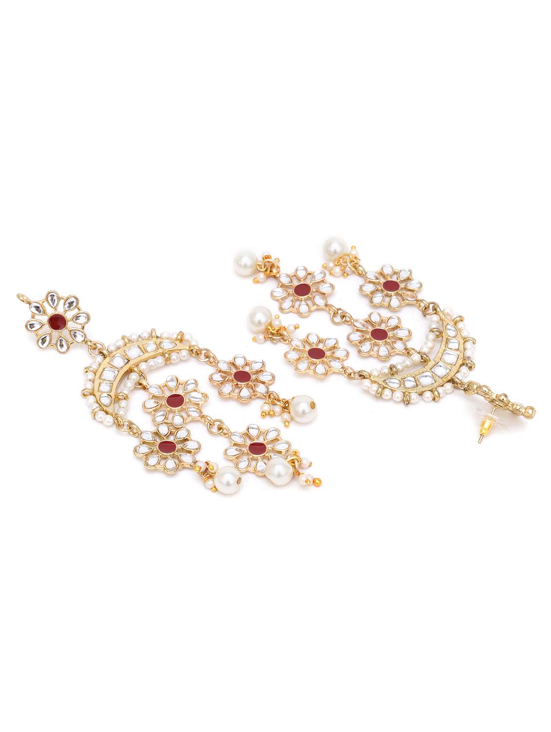 Red Metal Earring