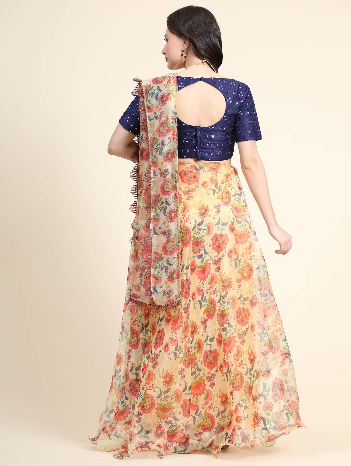 Floral Printed Lehenga Choli With Dupatta