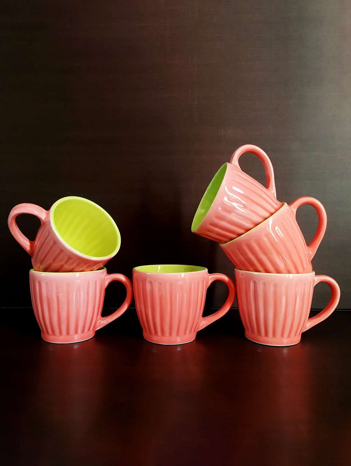 Moody Panda Distinguished Set Of 6 Cups | Cupset | Set Of 6 Cups | Ceramic