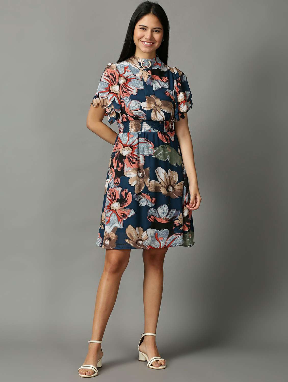 Women's Fit & Flare Floral Dress
