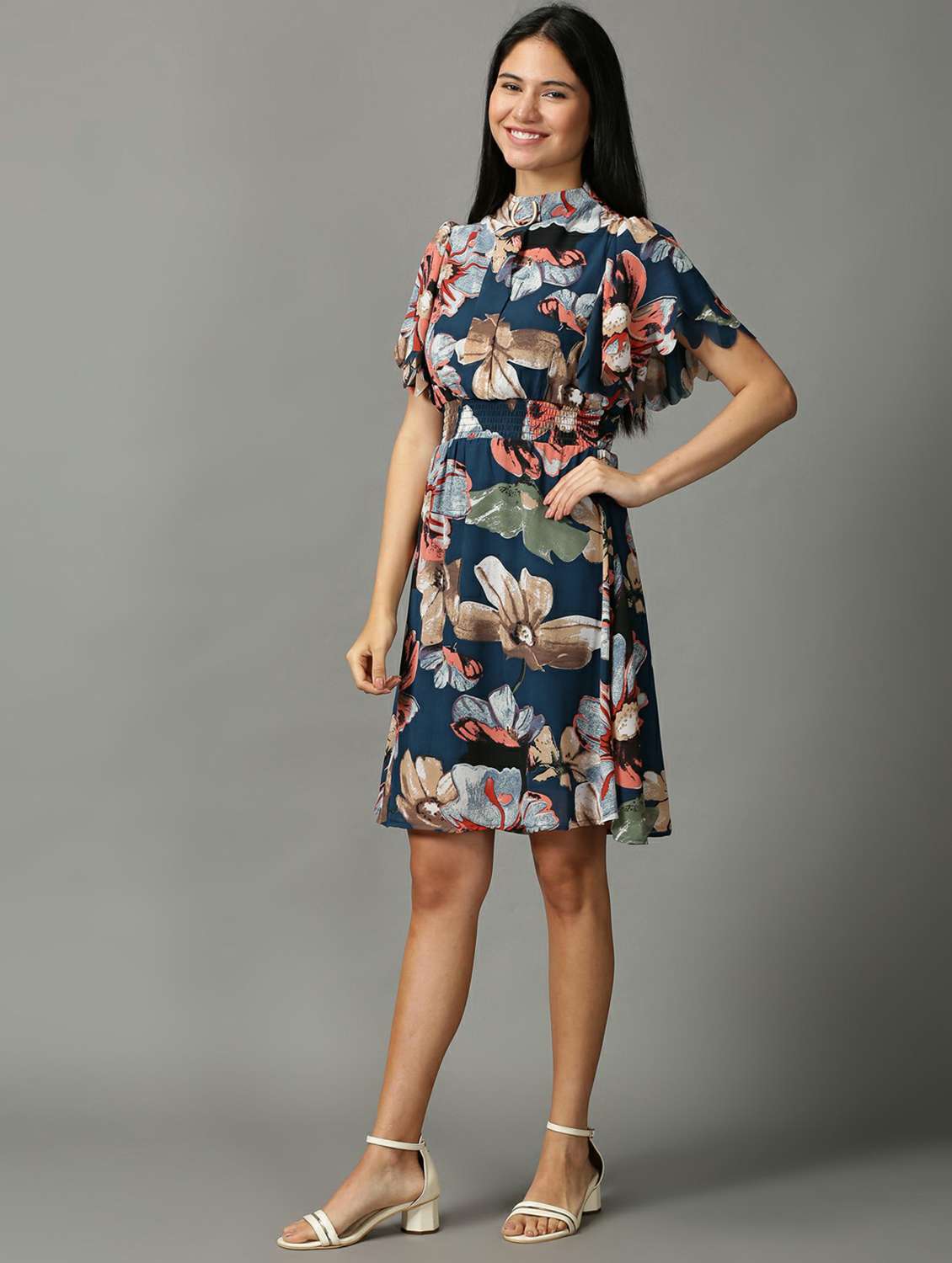 Women's Fit & Flare Floral Dress