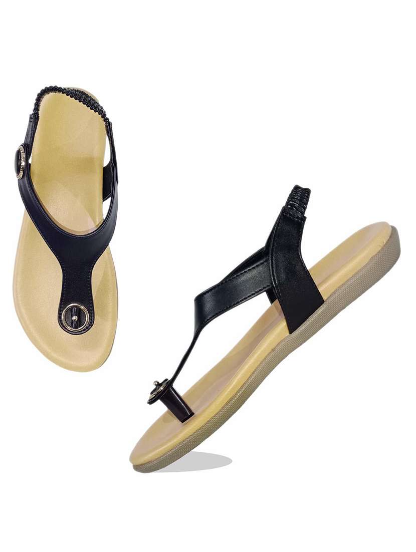 Black T Strap Sandal