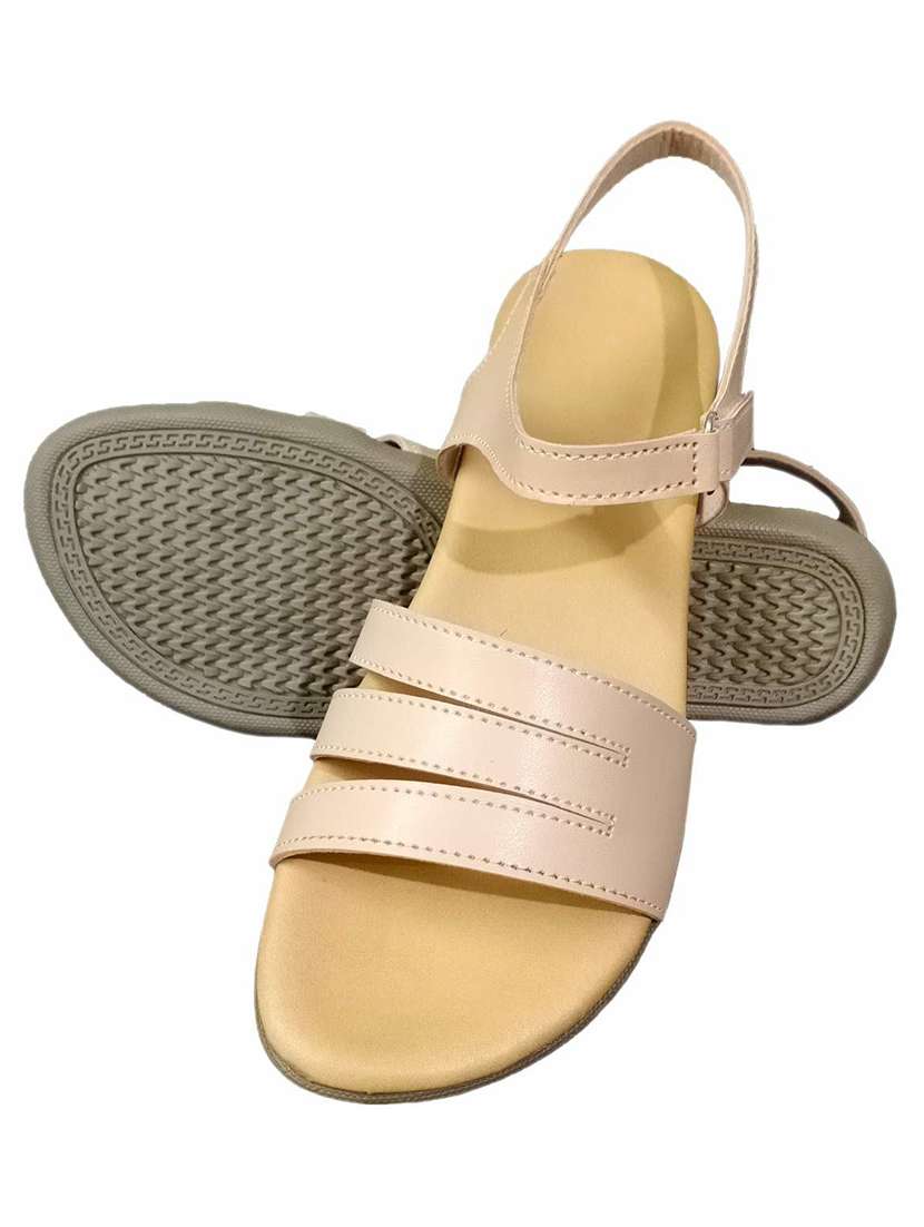 Beige Back Strap Sandal