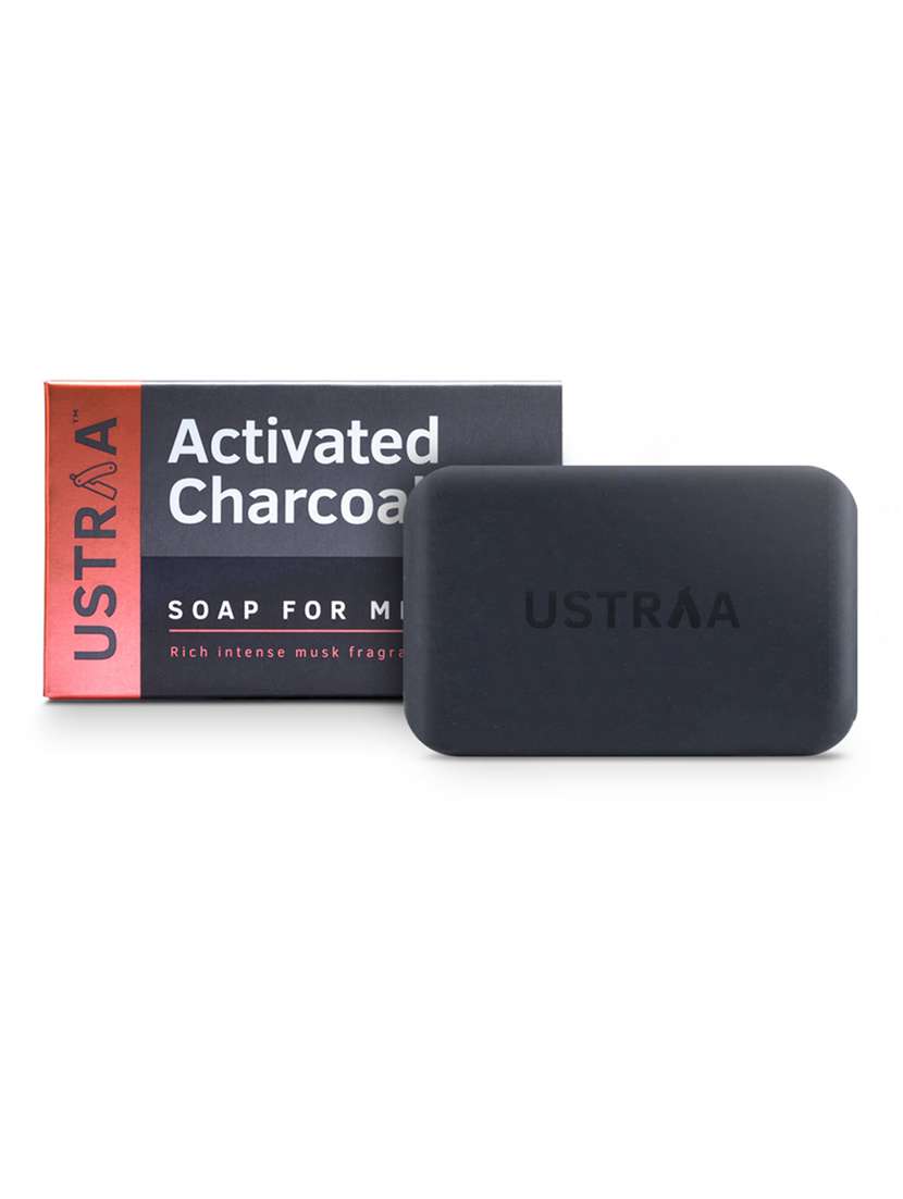 Ustraa Deo Soap Activated Charcoal 100g (Pack Of 8)