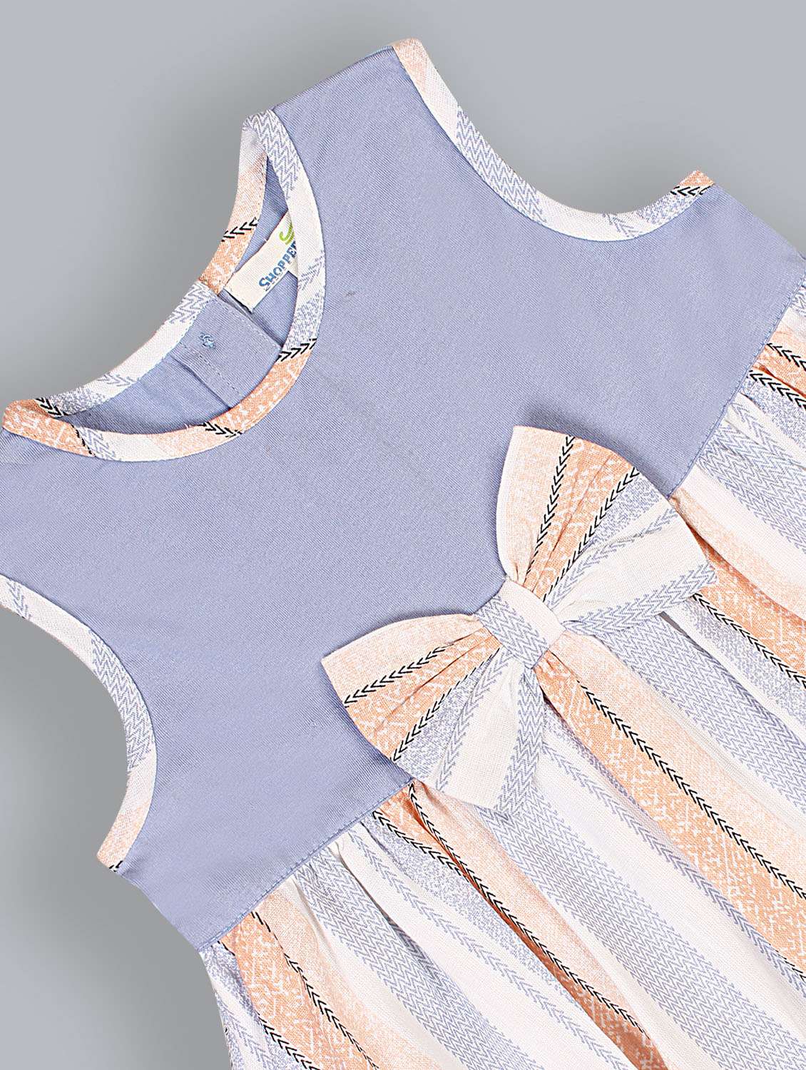 Girls Round Neck Sleeveless Frock