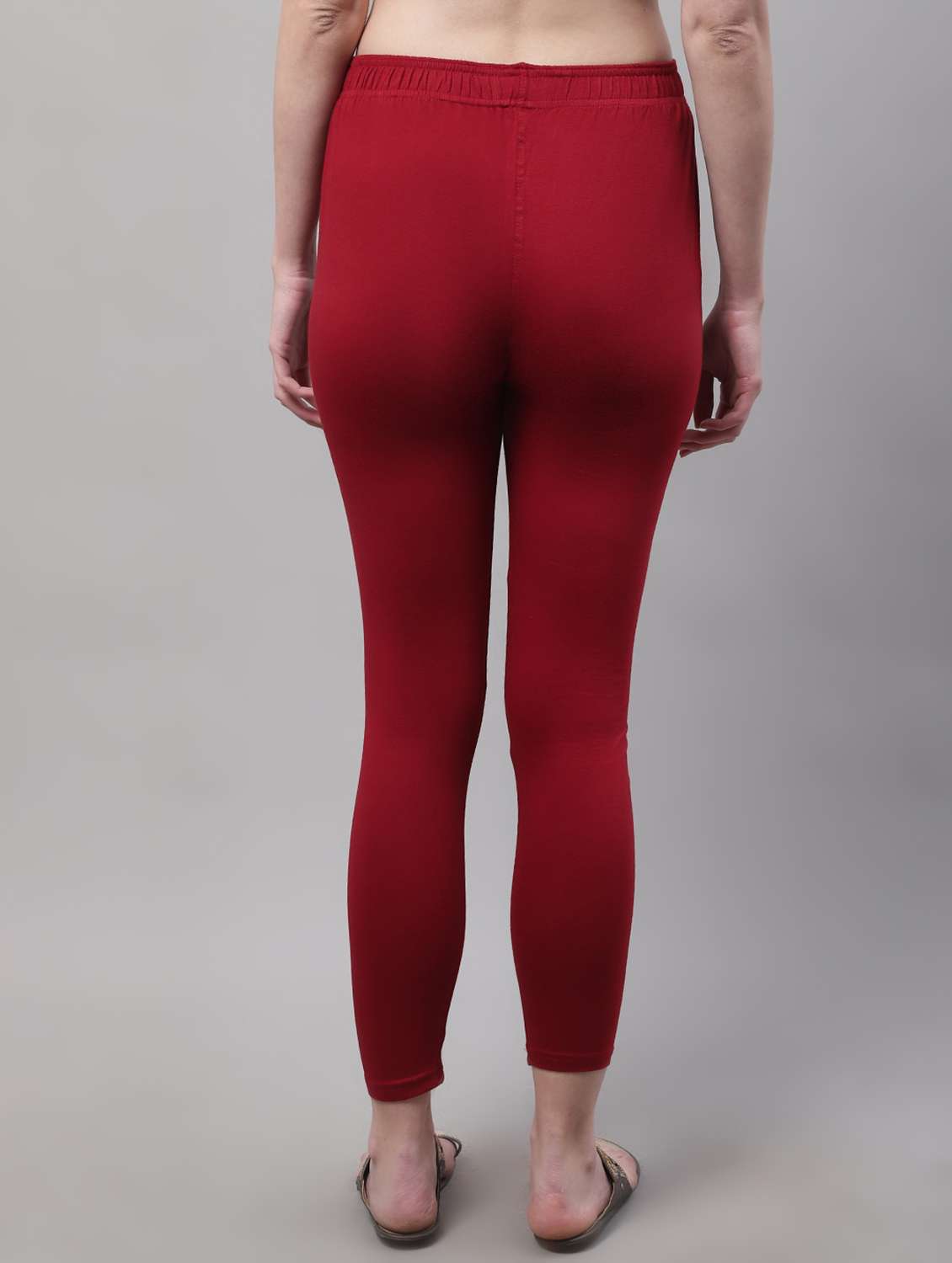 Red Cotton Leggings