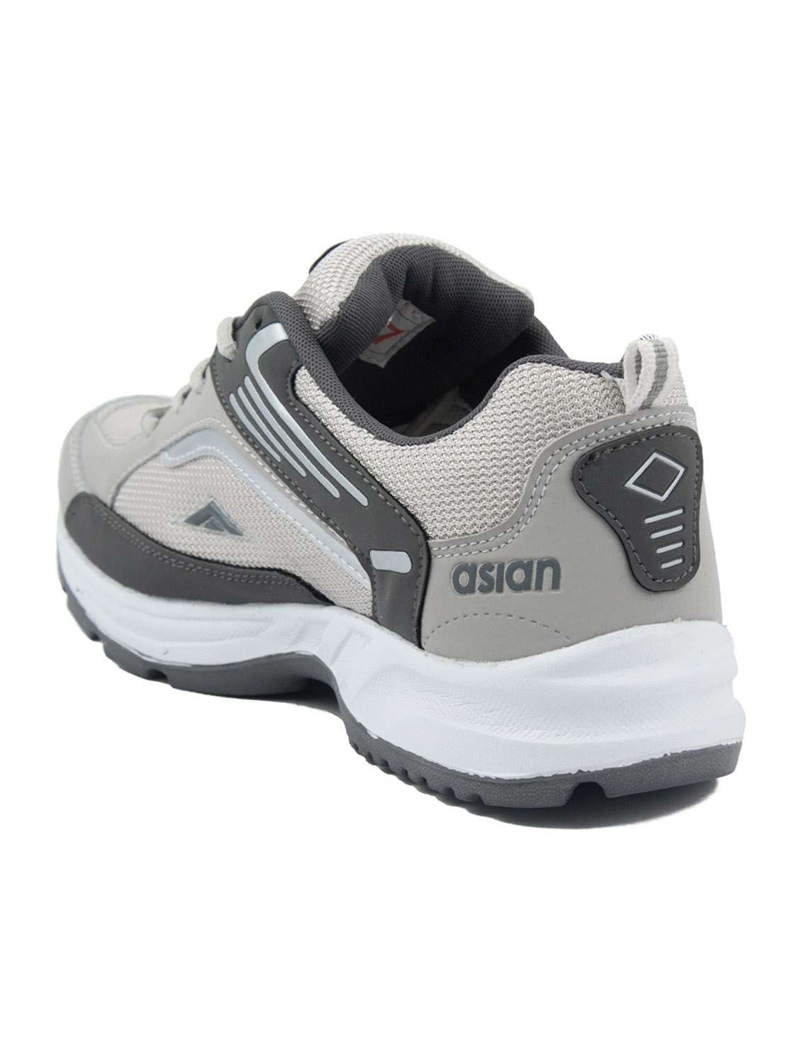 Grey Solid Sport Shoes