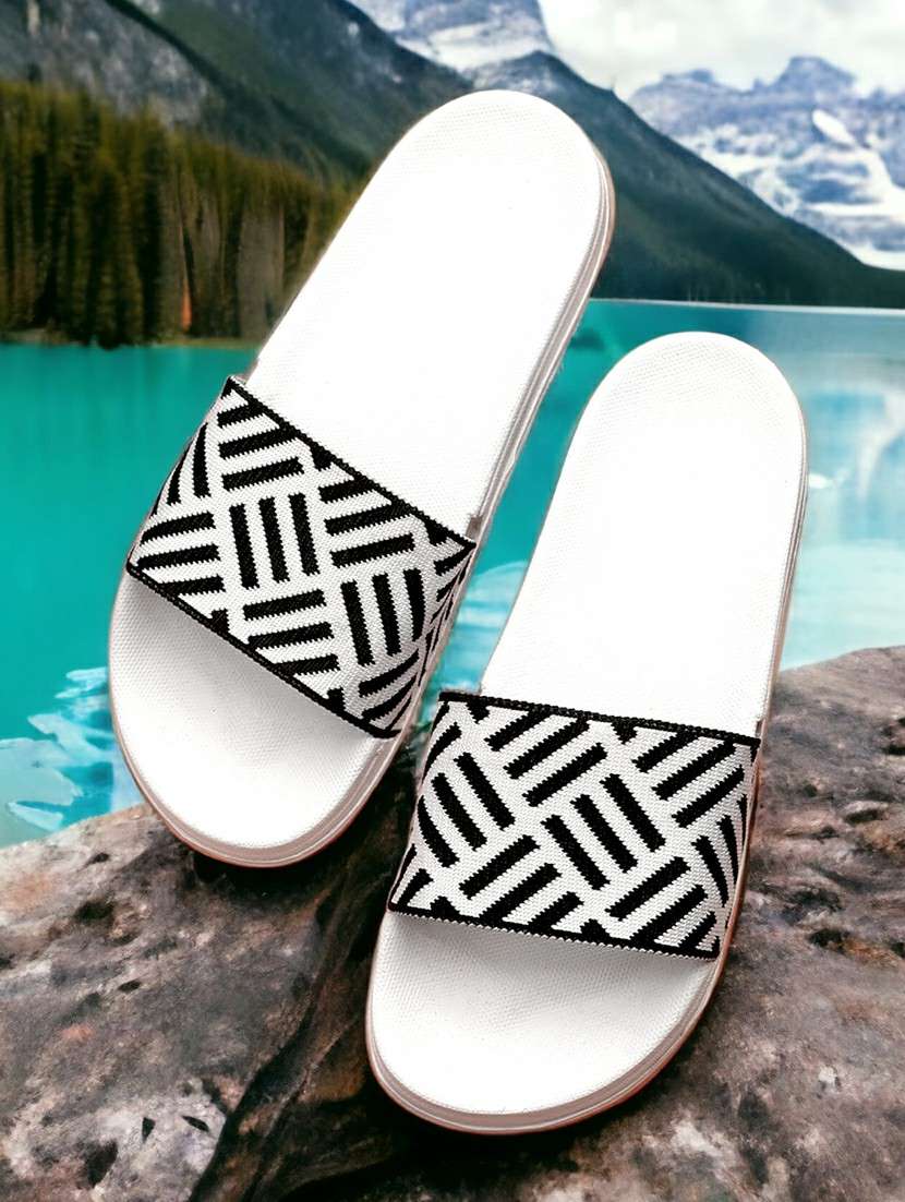 White Eva Slip On Flip Flops