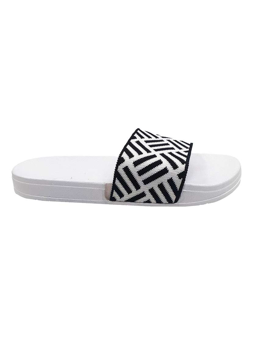 White Eva Slip On Flip Flops