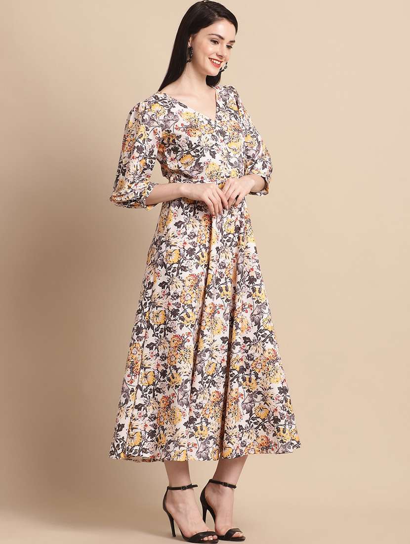 Women's Fit & Flare Floral Dress