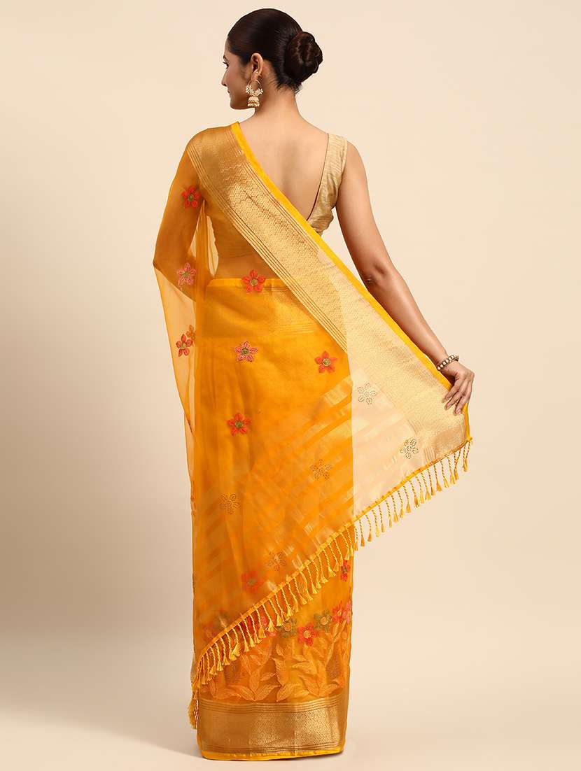 Women's Embroidered Saree