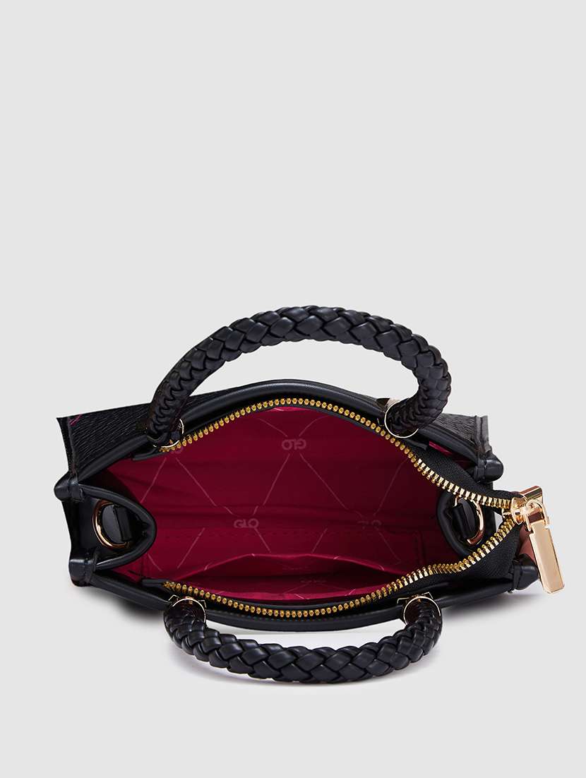 Women Texture Leatherette Handbag