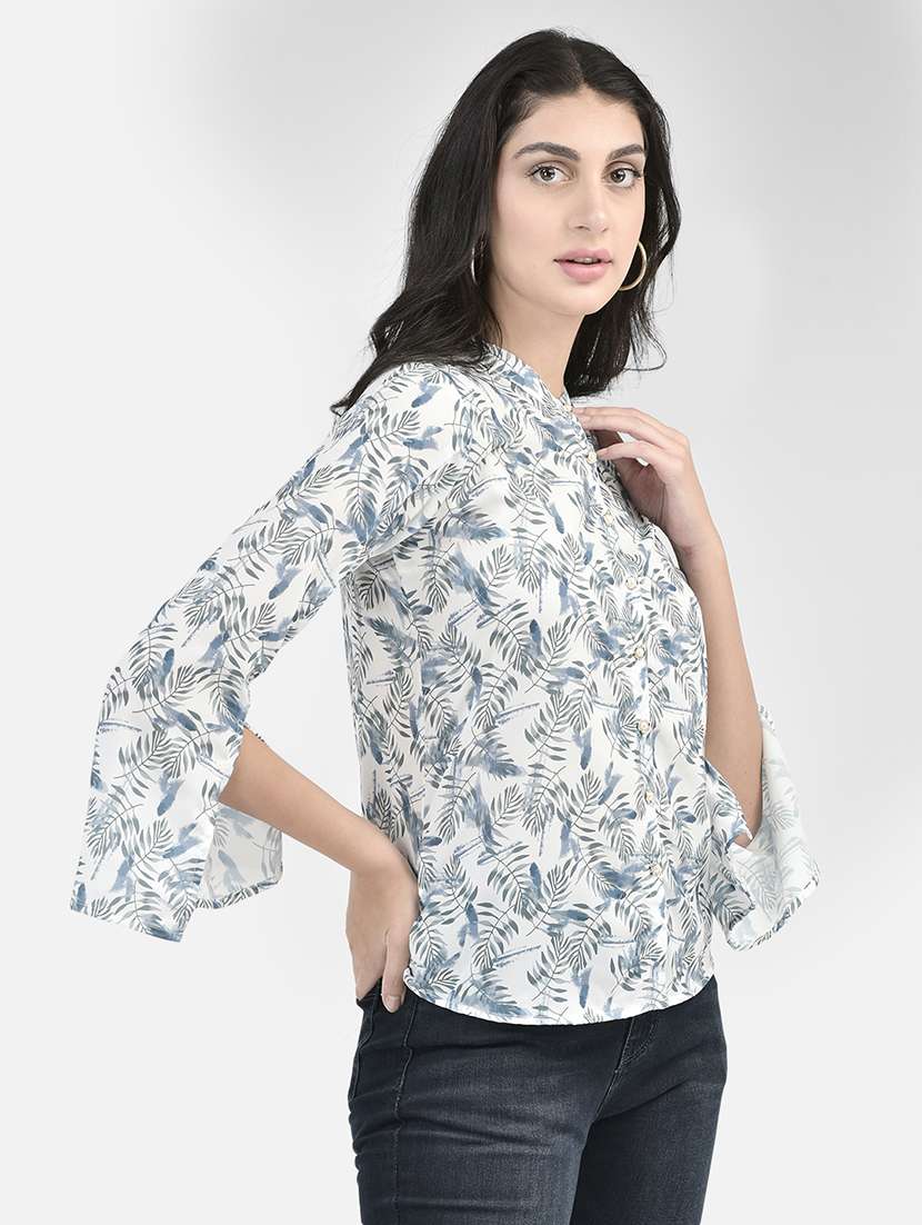 White Printed Regular Tunic
