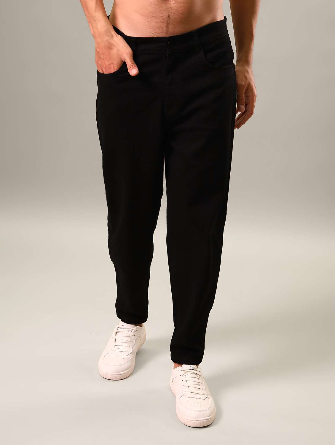 Mens Baggy Plain Jeans