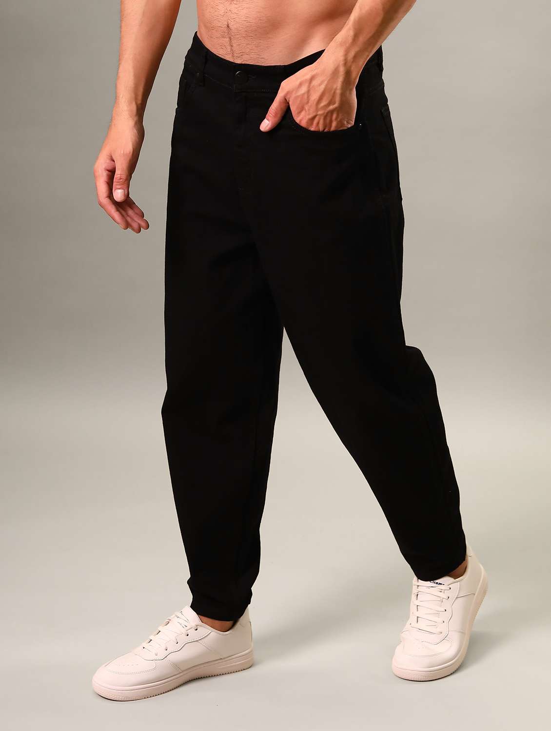 Mens Baggy Plain Jeans