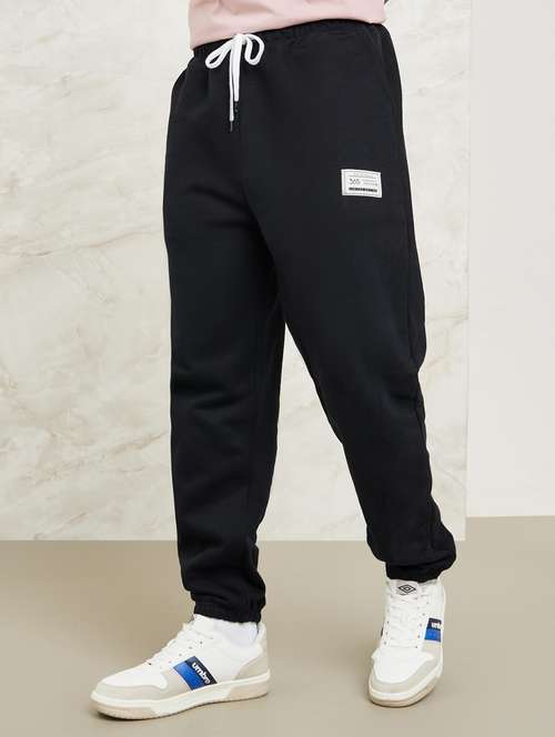 Men Black Cotton Jogger