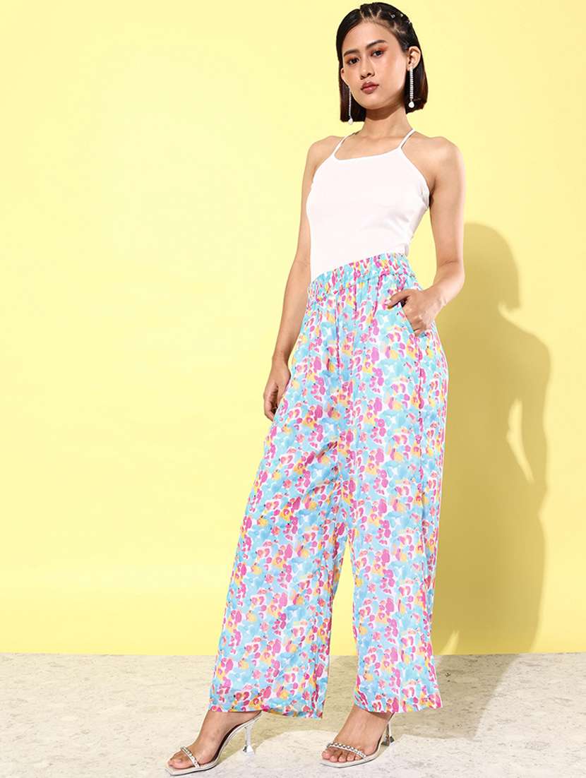 Women Multicolored Printed Shirt & Trouser Co Ord Set
