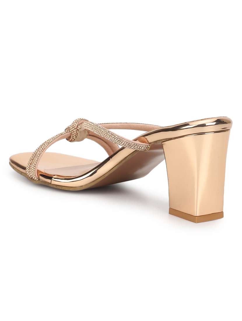 Women Slip On Block Heel Sandal