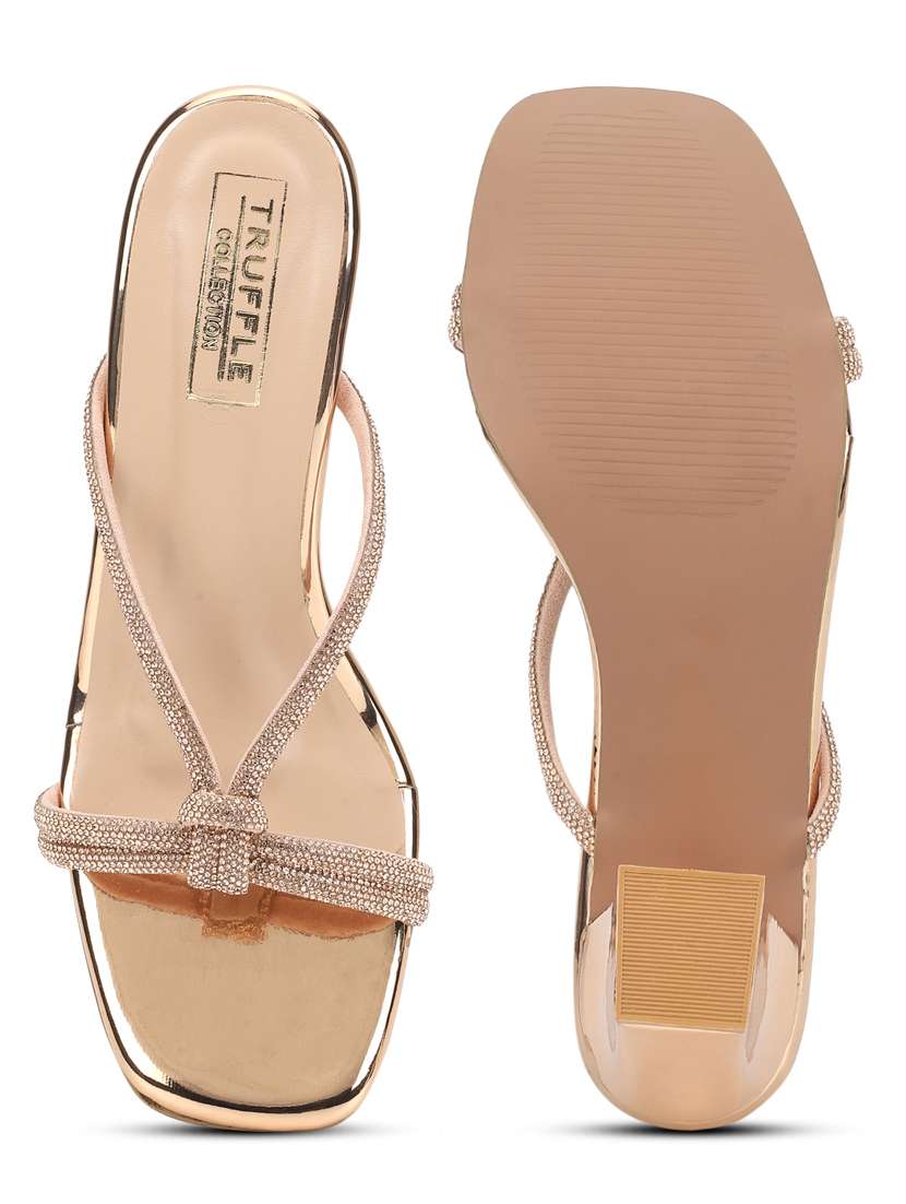 Women Slip On Block Heel Sandal