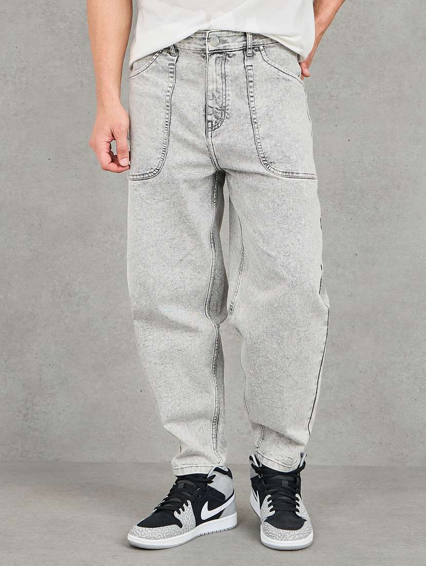 Men Mid Rise Plain Jeans