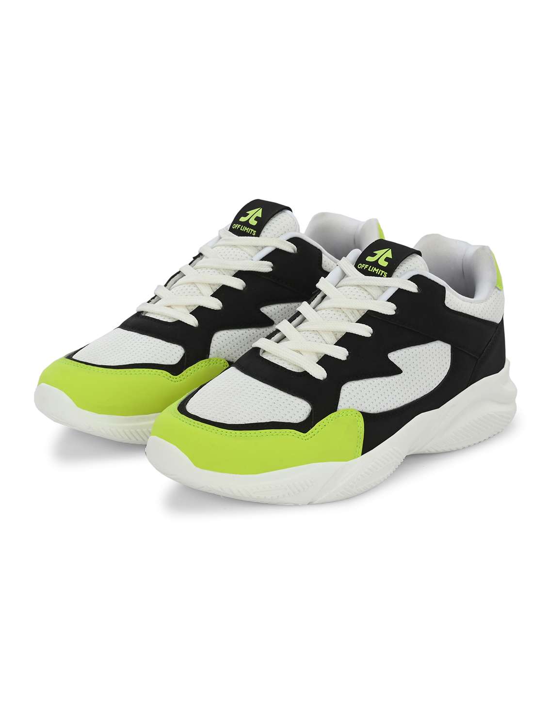 Multi Colored Mesh Laceup Sports Shoes