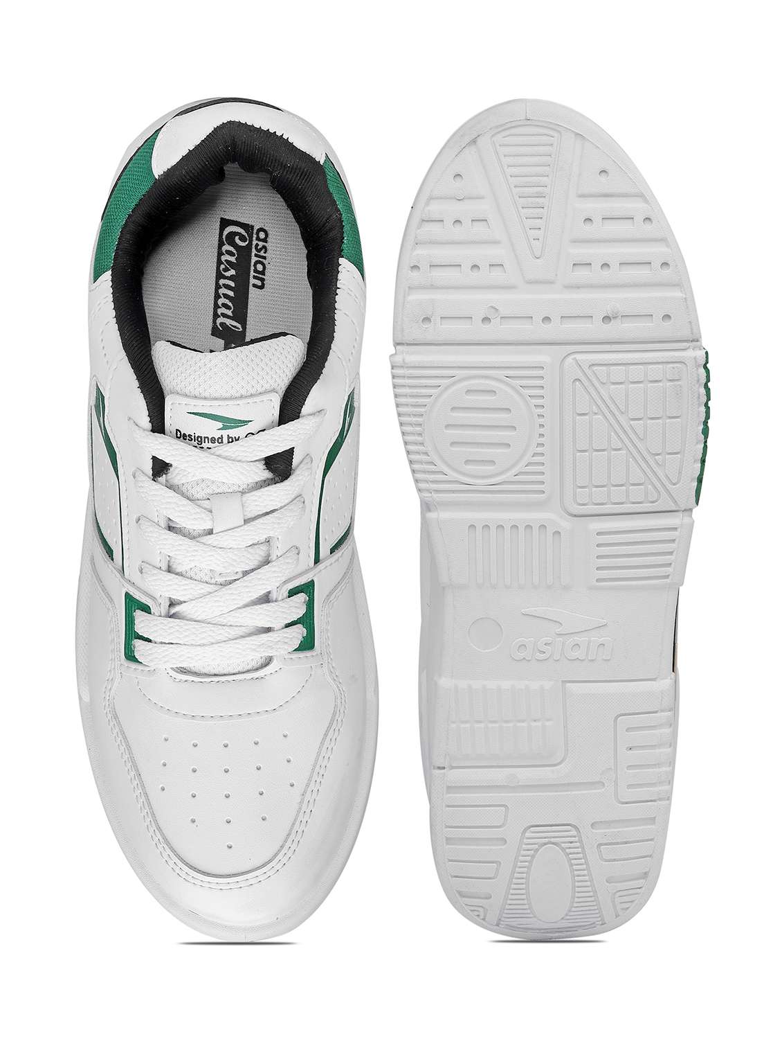 Men White Lace Up Sneaker