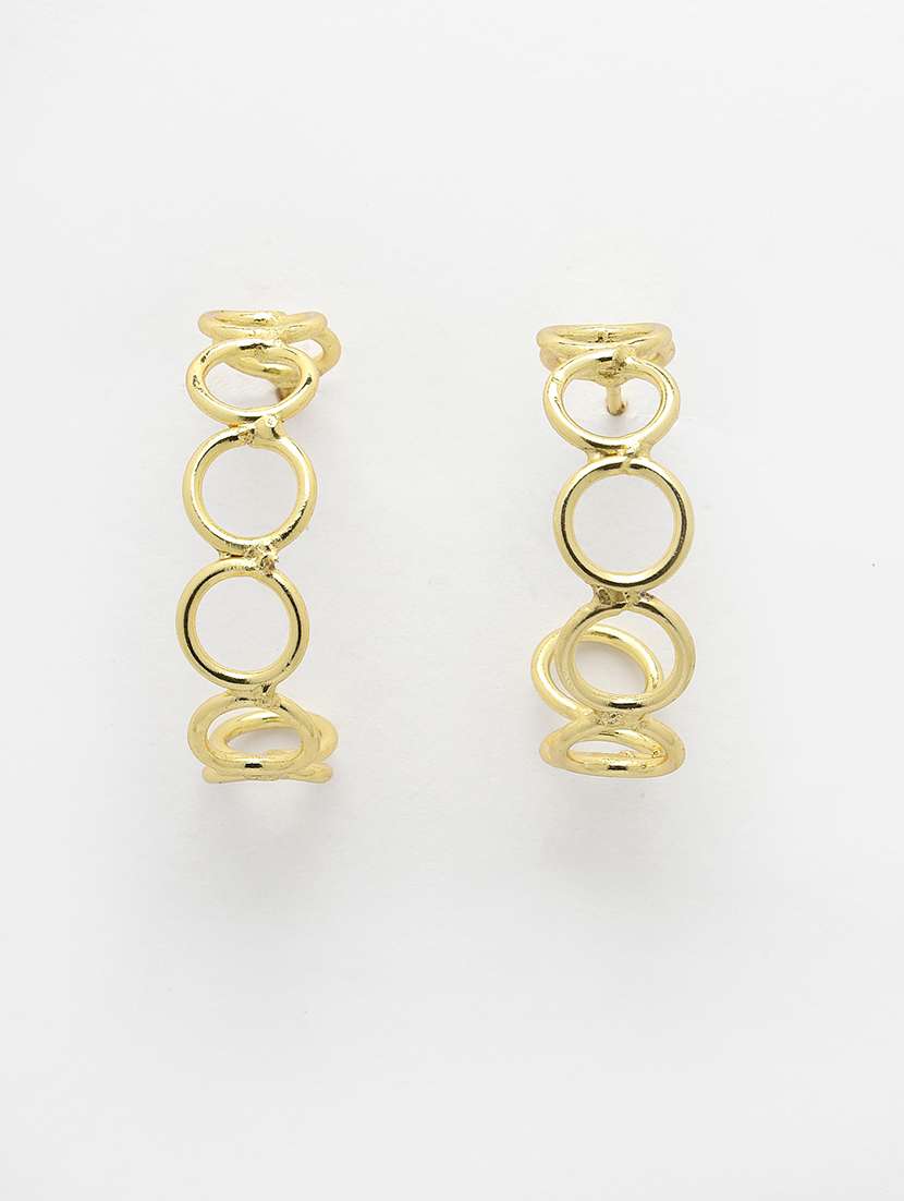 Women Gold Plated Hoop Earrings