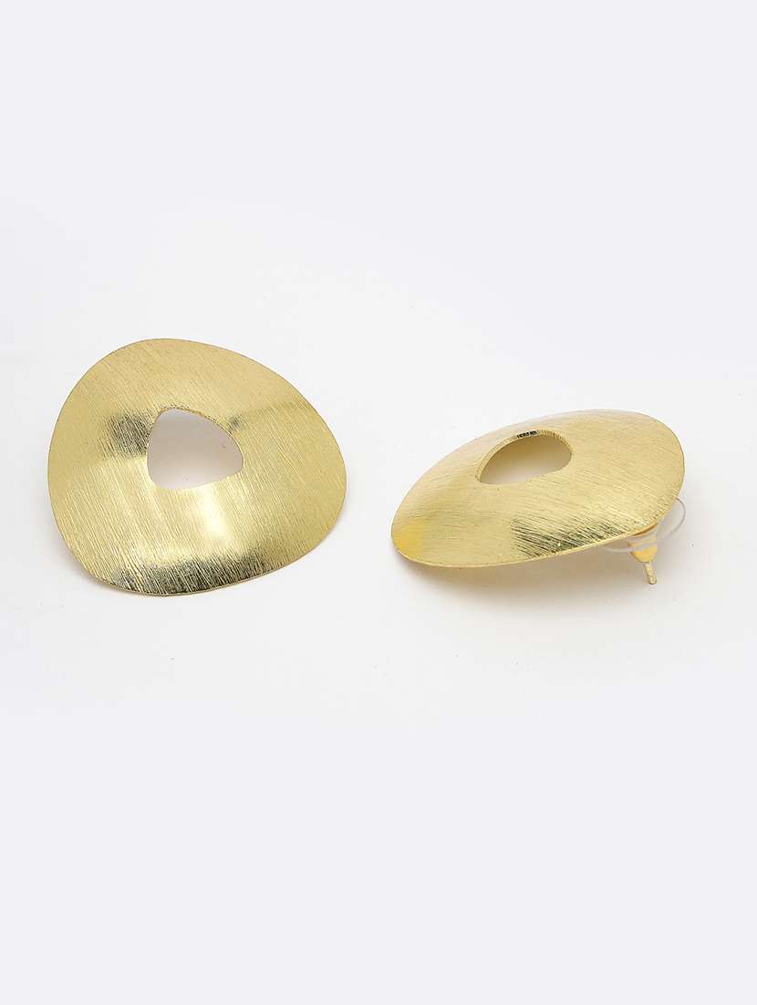 Gold Alloy Stud Earring