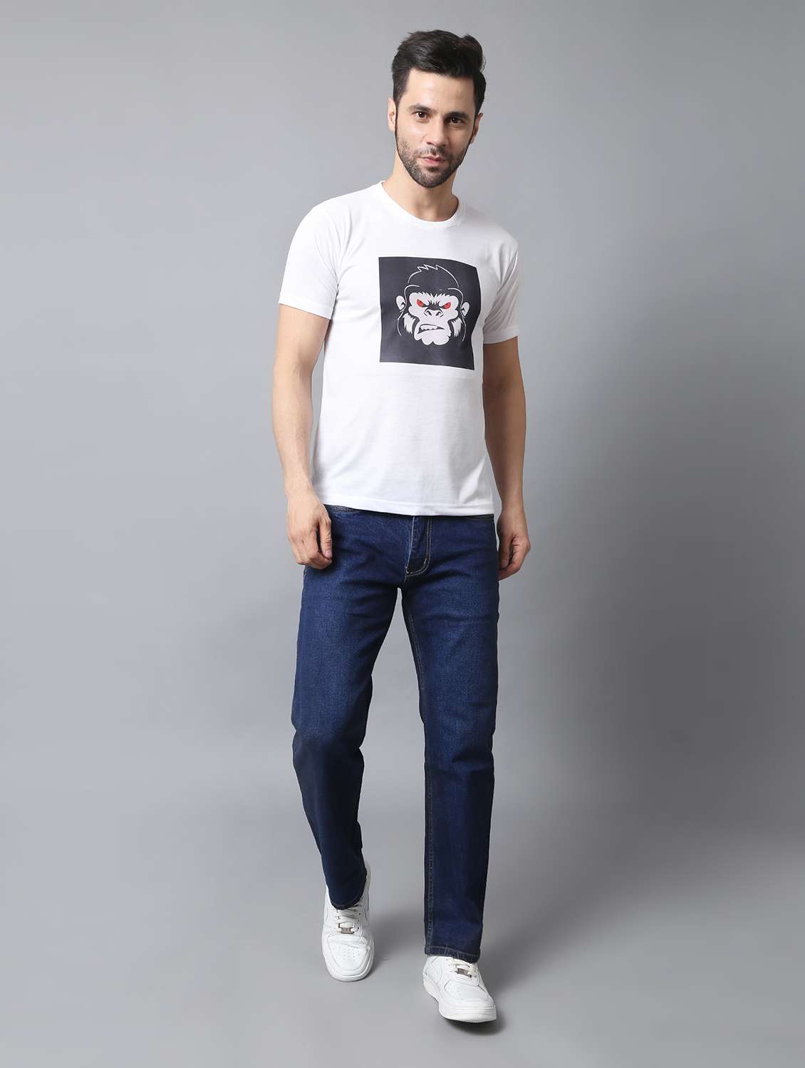 Blue Cotton Jeans