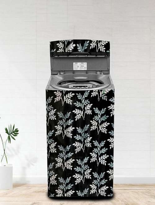 Revexo Top Loading Washing Machine  Cover (Width: 55 Cm, Black)