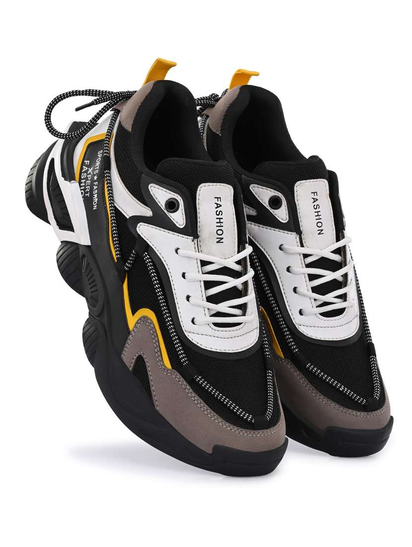 RISING WOLF Men Black Lace Up Shoes - Image 2