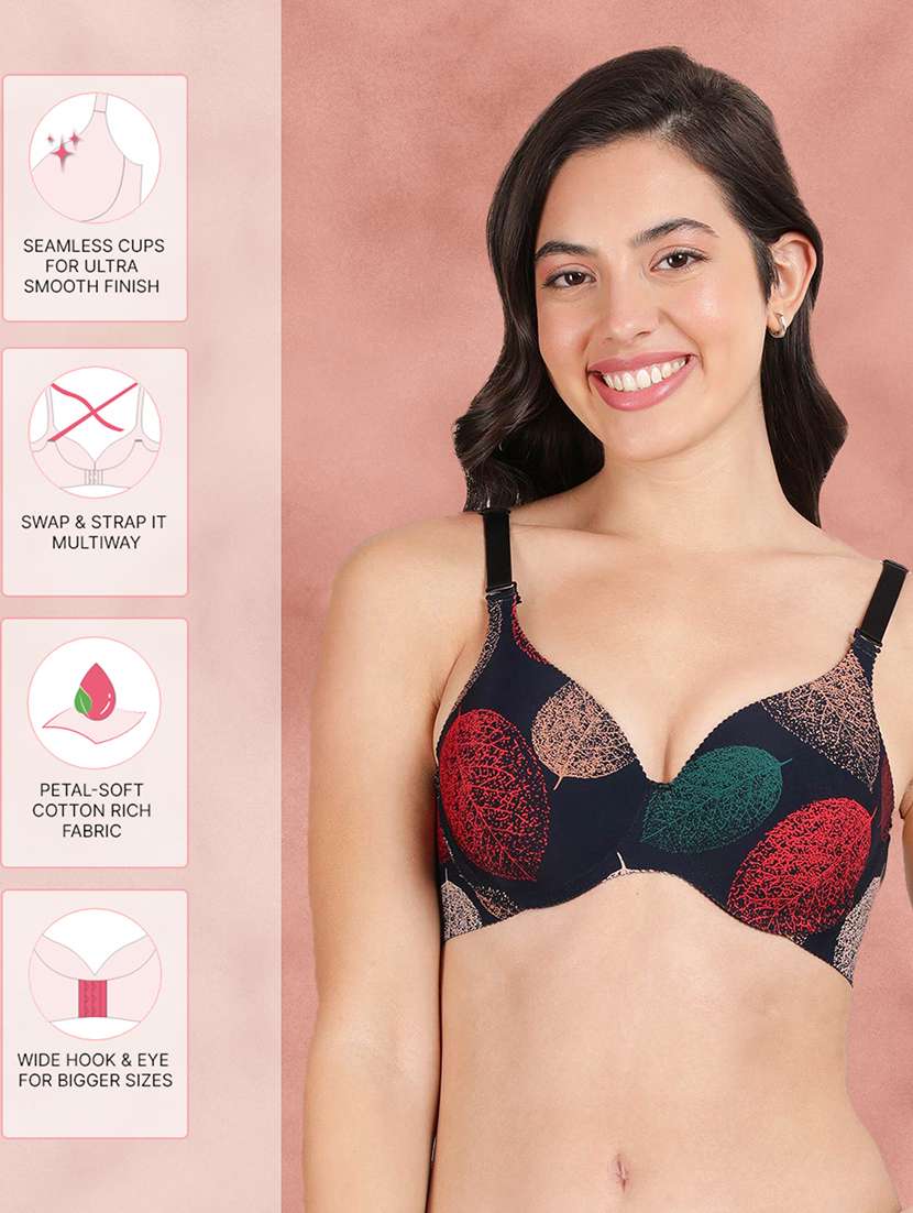 Women Printed T Shirt Bra