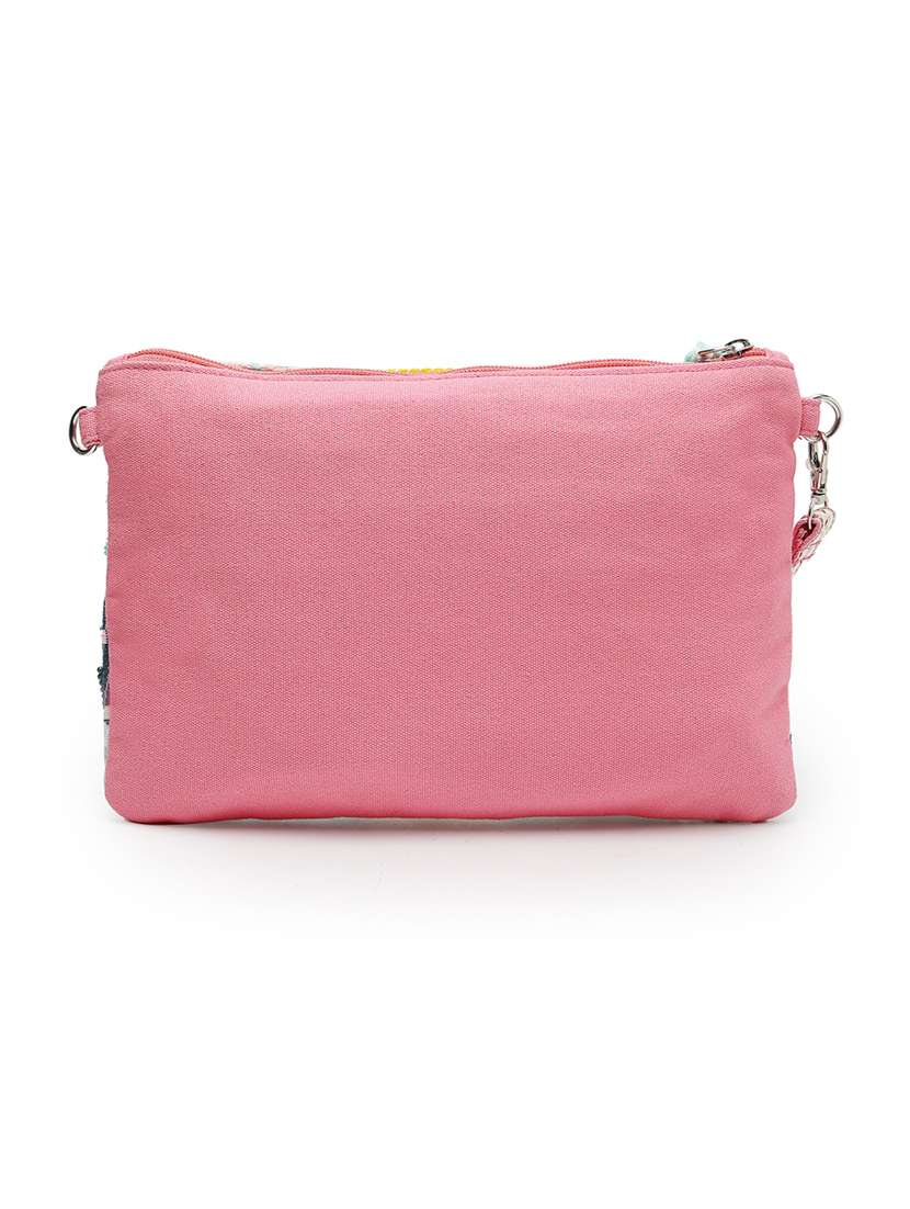 Women Cotton Embellished Sling Bag