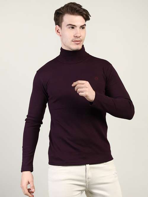 Men Long Sleeved Plain T Shirt