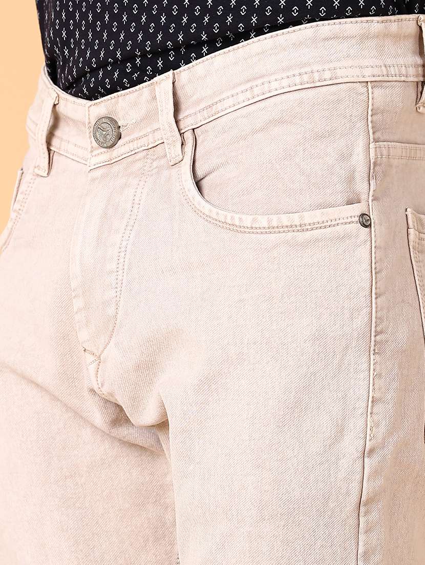 Men Mid Rise Slim Fit Plain Jeans