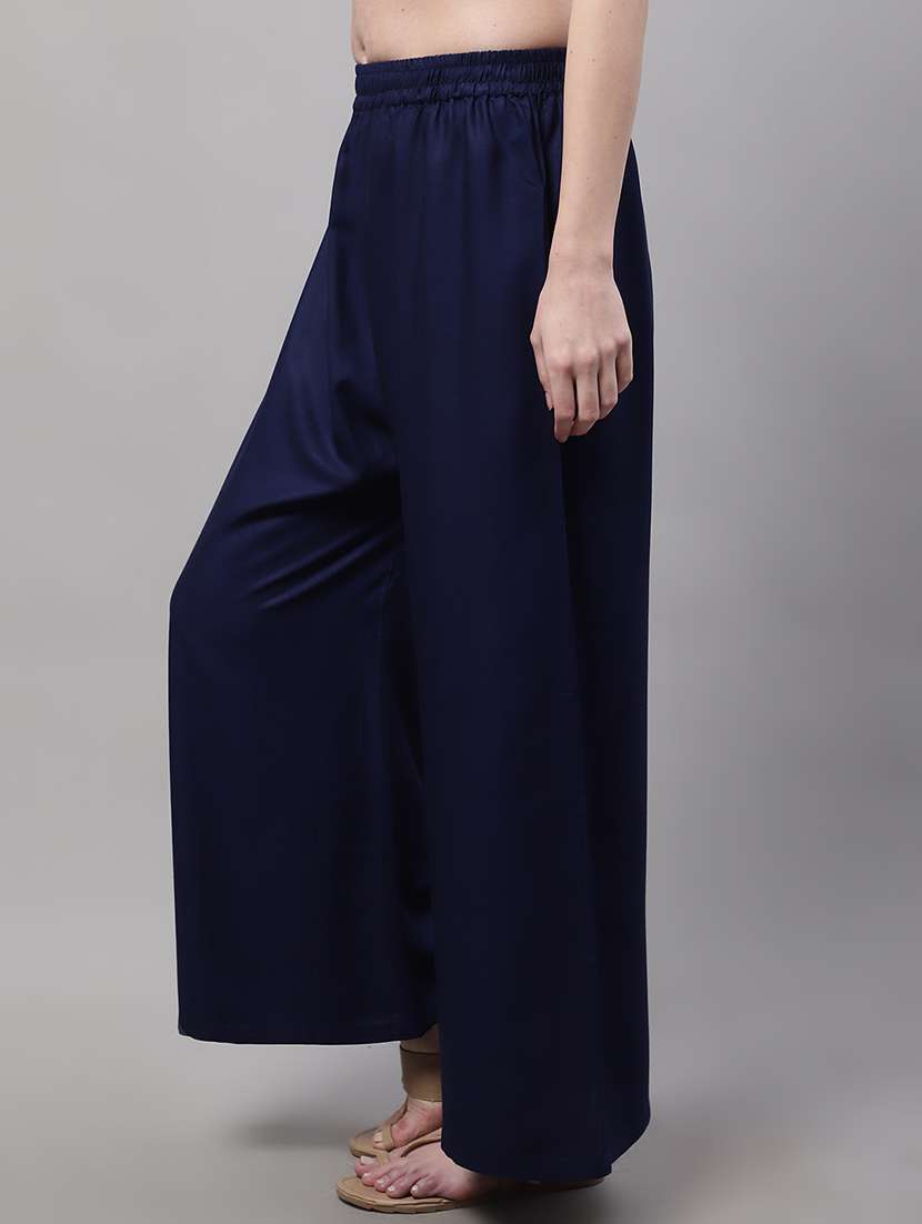Women Full Length Solid Palazzo