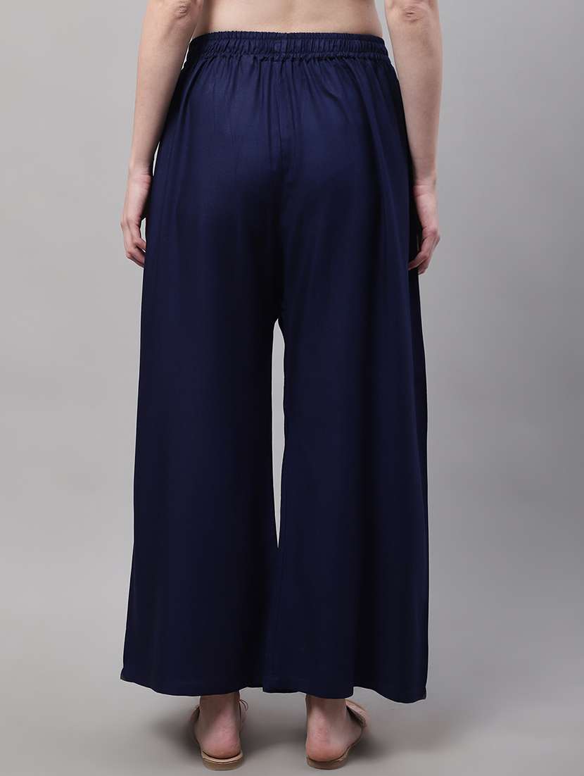 Women Full Length Solid Palazzo