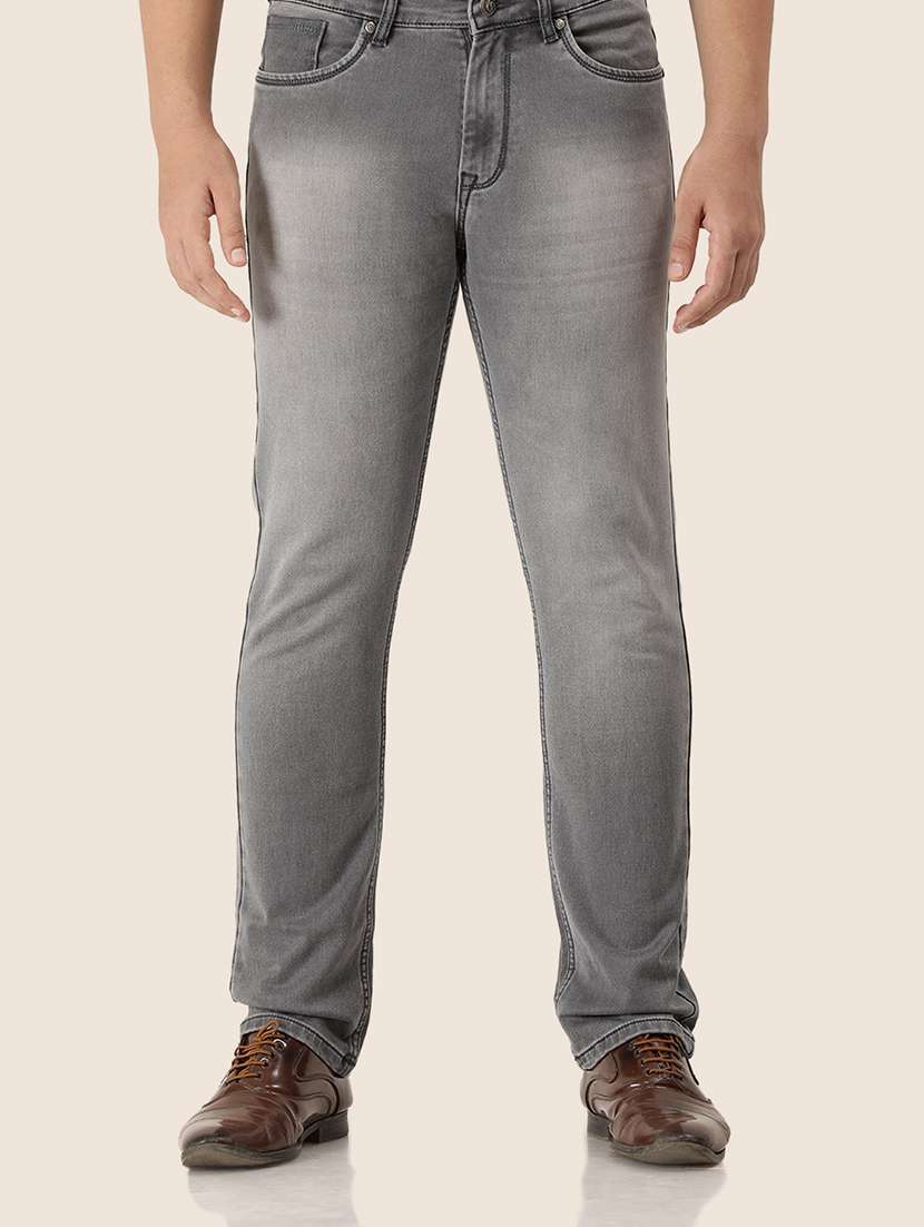 Men Plain Mid Rise Denim Jeans