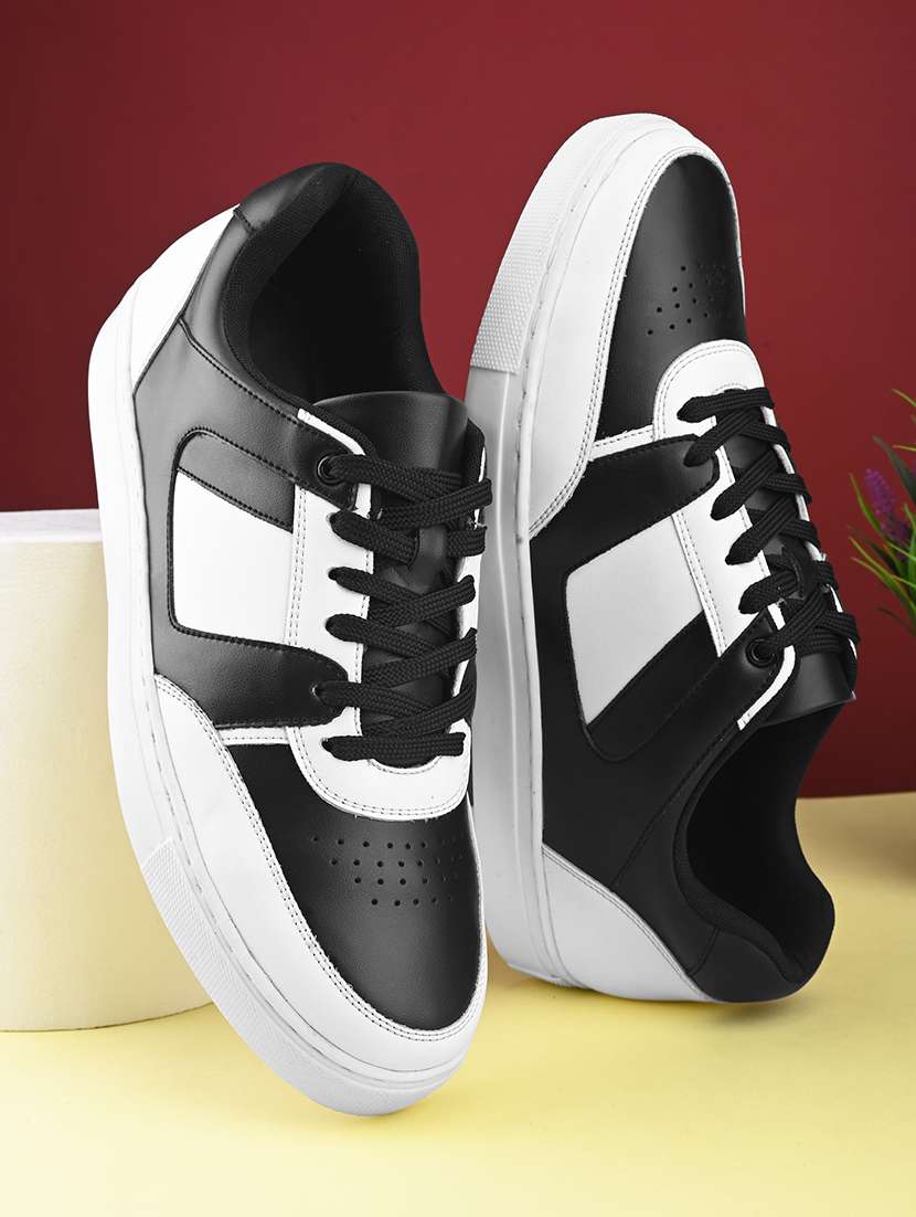 Men Color Block Lace Up Sneaker